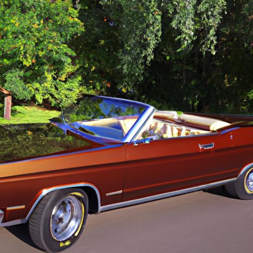 A vibrant red 1969 Galaxie 500 convertible, a true gem for car enthusiasts.