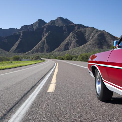 Experience the thrill of driving the legendary 68 Ford Galaxie 500 on open roads.