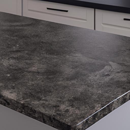 Black galaxy granite countertop in a traditional kitchen, exemplifying its timeless beauty.