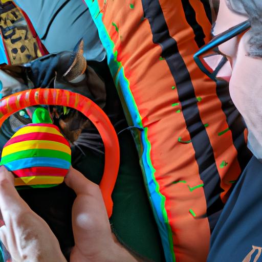 The Jackson Galaxy cat toy brings this cat and their owner closer together through interactive play.
