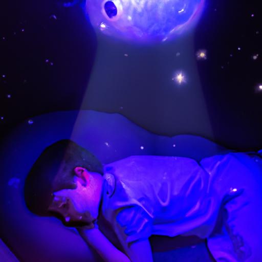 Create a dreamy atmosphere for your little one with the captivating display of an astronaut star galaxy projector light.