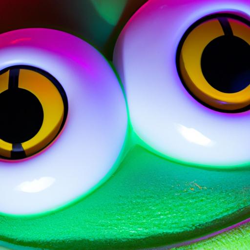 Discover the captivating details of a Goo Goo Galaxy Doll's face and its mesmerizing glow-in-the-dark feature.