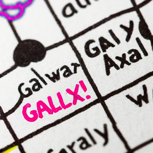 This close-up shot captures the intricate details and hints found in the Super Mario Galaxy crossword puzzle.