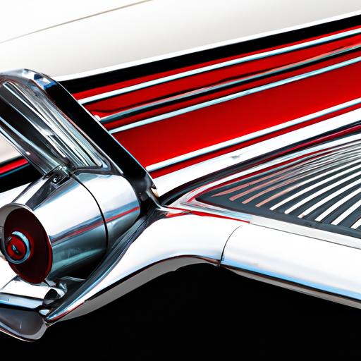 Capturing the intricate details of a 1959 Ford Galaxie 500, featuring its iconic chrome accents.