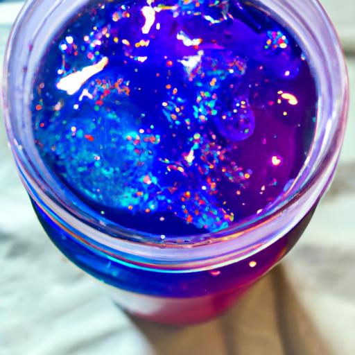Indulge in the enchanting flavors of galaxy syrup boba.
