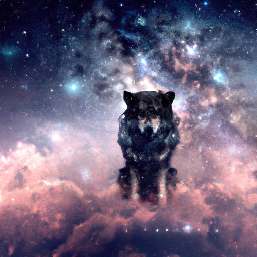 Unleash your inner wild spirit with the mesmerizing epic galaxy wolf wallpaper.
