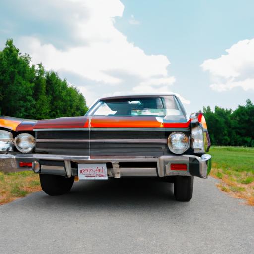 Unleash the power of the 1970 Ford Galaxie 500 - a true powerhouse on the road.