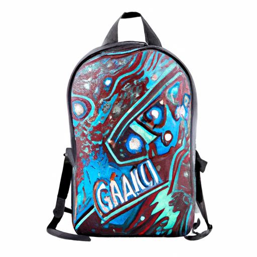An eye-catching Guardians of the Galaxy backpack featuring cosmic patterns and a sleek design.
