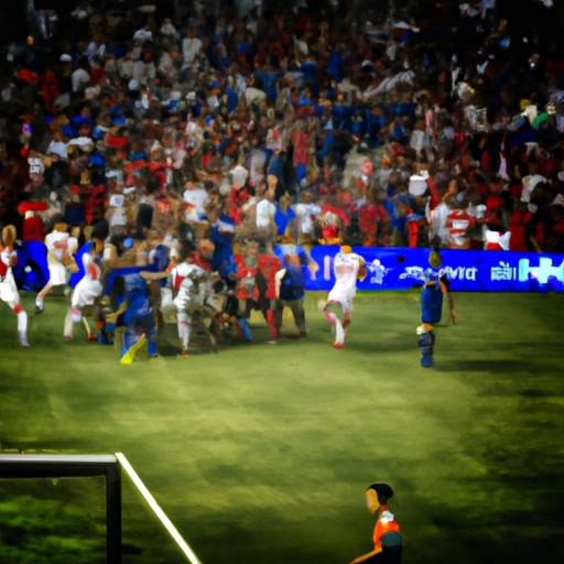 FC Dallas celebrates a decisive goal against LA Galaxy during their early encounters.