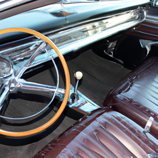 Experience the epitome of comfort and style inside a Ford 1964 Galaxie 500 XL.
