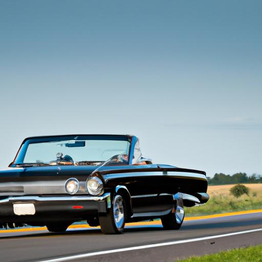 Classic elegance on wheels - the black Ford Galaxie 500 Convertible 1967.