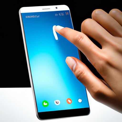 Using the palm swipe gesture to capture a screenshot on a Galaxy A03s.