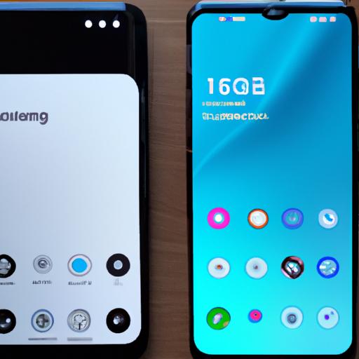 The Galaxy S10 (left) and S22 (right) software interfaces displayed side by side for a comprehensive user experience comparison.