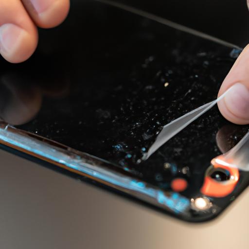 A skilled technician working on a Galaxy S20 FE screen replacement with precision and expertise.