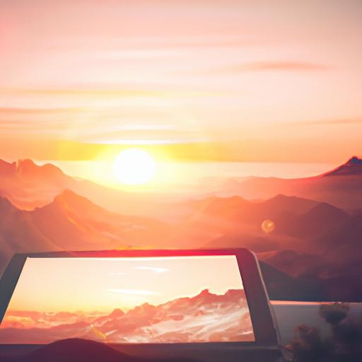 Immerse yourself in tranquility with this captivating sunset landscape wallpaper for Galaxy Tab A.