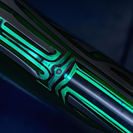 Immerse yourself in the exquisite craftsmanship of the Galaxy's Edge lightsaber blade.
