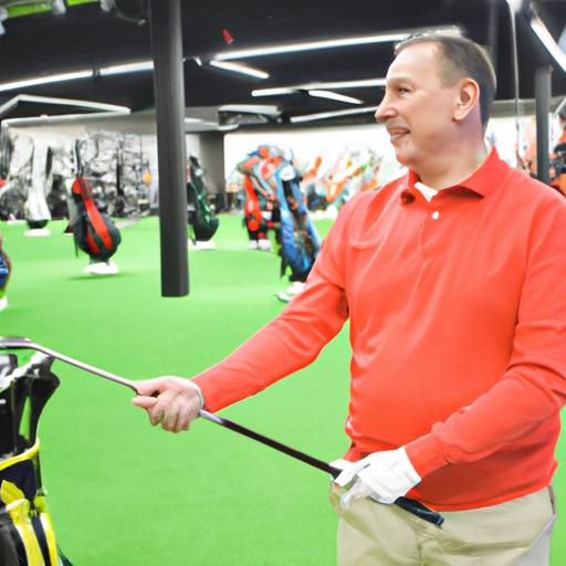 Expert staff at Golf Galaxy Kansas City offering club fitting and repair services.