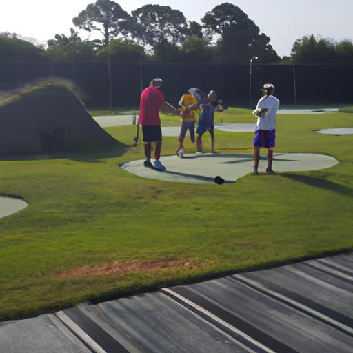 Improving golf skills under the guidance of professional instructors at Golf Galaxy Myrtle Beach.