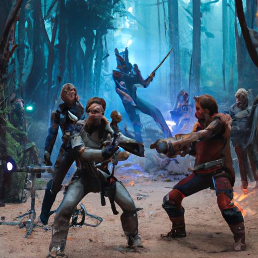 The Guardians of the Galaxy engage in an epic battle in 'Guardians of the Galaxy 3'.