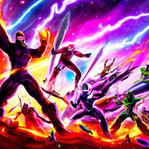 The Guardians of the Galaxy fight valiantly to protect the universe from evil forces.
