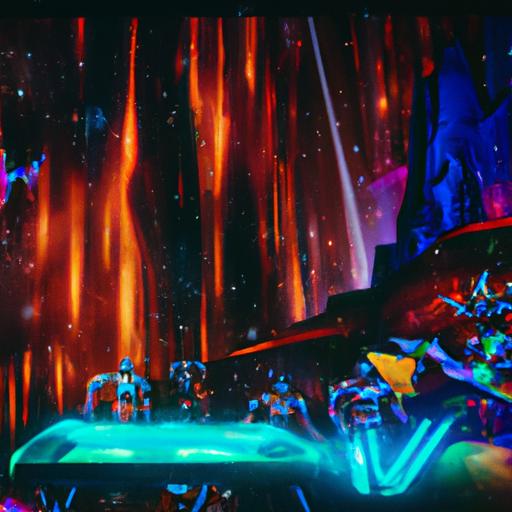 The thrilling 'Guardiões da Galaxia Epcot' ride immerses visitors in a high-octane adventure alongside their favorite Marvel heroes.