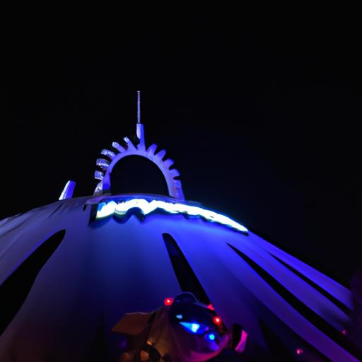 Space Mountain Ghost Galaxy takes visitors on a thrilling journey through a ghostly space setting.