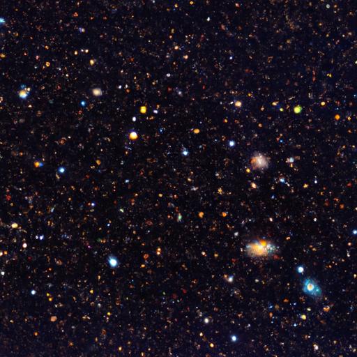 A breathtaking view showcasing the colossal size and mass of irregular galaxies, a marvel of the universe.