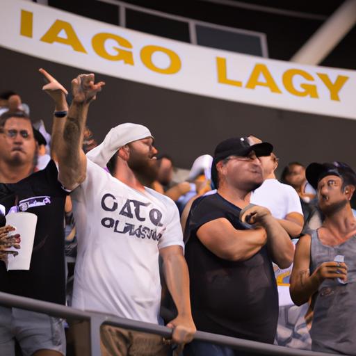 Electric atmosphere as fans show unwavering support for LA Galaxy and LAFC.
