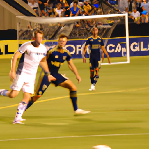 Fans cheer as LA Galaxy and Charlotte FC face off in a highly anticipated match.