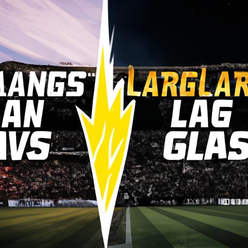 The LAFC and LA Galaxy lineups showcasing their strength and determination for victory.