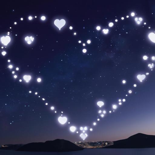 The heart-shaped constellation scene is a memorable moment in 'Love Like the Galaxy'.