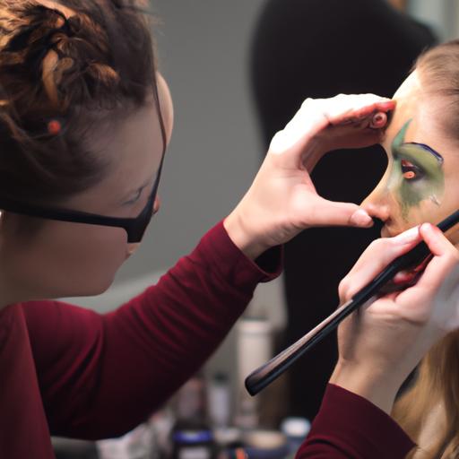 The transformation process of Mantis, from a human actress to an otherworldly character, showcasing the dedication and skill of the makeup team.