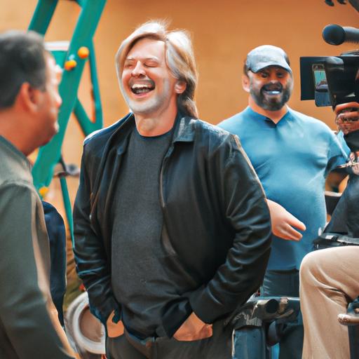 Mark Hamill adds his humor to the set of 'Guardians of the Galaxy 3' during a light-hearted moment.
