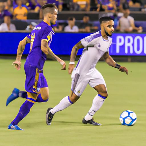 Orlando City's forward mesmerizing the crowd with exceptional dribbling against LA Galaxy.