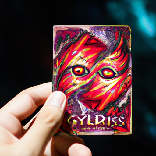 A Yu-Gi-Oh! player proudly displays their prized possession - Galaxy Eyes Cipher Dragon.