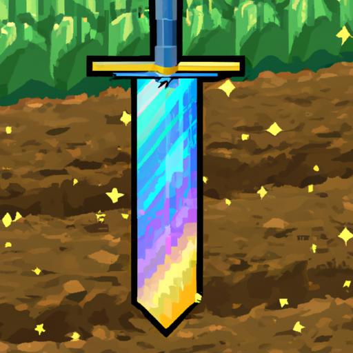A Prismatic Shard, the key ingredient for acquiring the Galaxy Sword, gleams with vibrant colors.