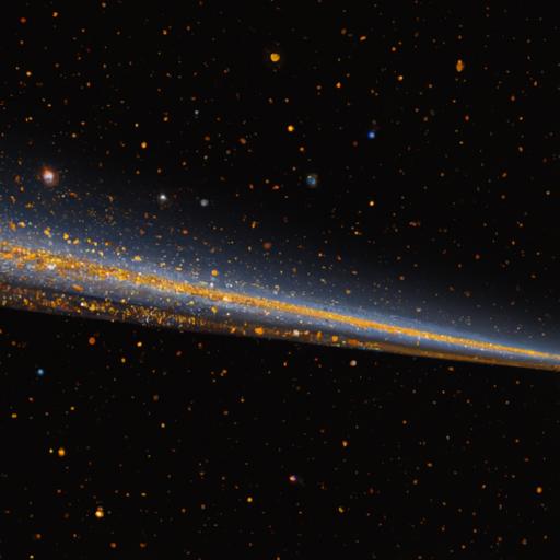 Witness the extraordinary elegance of the flattest galaxies through this captivating photograph.