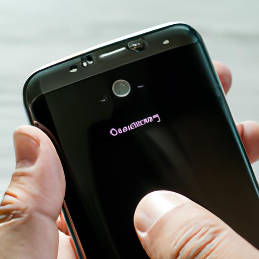 A user performing a restart on the Samsung Galaxy S23 using the power button.