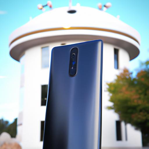 The Samsung Galaxy 8 smartphone perfectly complements the futuristic vibe of Roswell's UFO Museum.