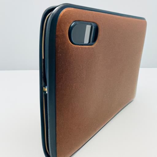 Enjoy hands-free entertainment with the built-in kickstand on the brown leather Samsung Galaxy S22 Ultra wallet case.