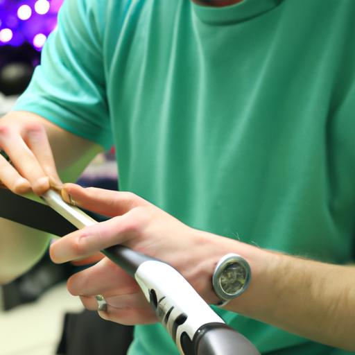 A Golf Galaxy expert ensures precise regripping for optimal performance.