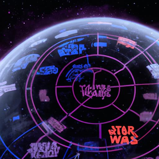 Explore the Star Wars galaxy in a whole new dimension with this holographic map.