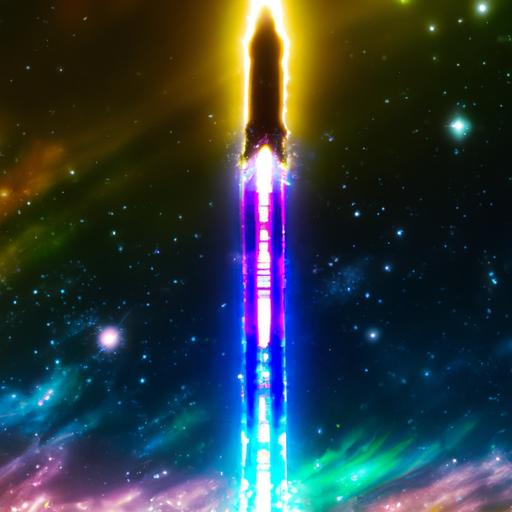 The Galaxy Sword, a legendary weapon in Stardew Valley, shimmering with otherworldly energy, ready to vanquish any foe in its path.