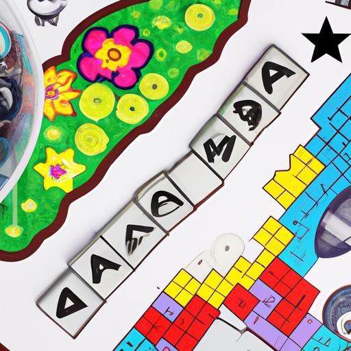 The perfect blend: Super Mario Galaxy meets crossword puzzles in a visually captivating image.