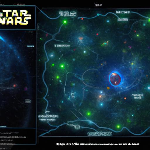 Discover the wonders of the Star Wars universe with a high resolution galaxy map, allowing enthusiasts to navigate and explore the vastness of the galaxy.