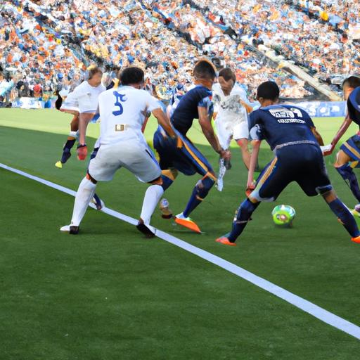 The Vancouver Whitecaps FC and LA Galaxy engage in a high-stakes match with intense action.