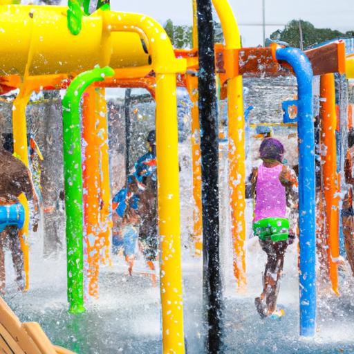 Kids cool off and have a splashing good time at Galaxy Fun Park's water play area in Raleigh.