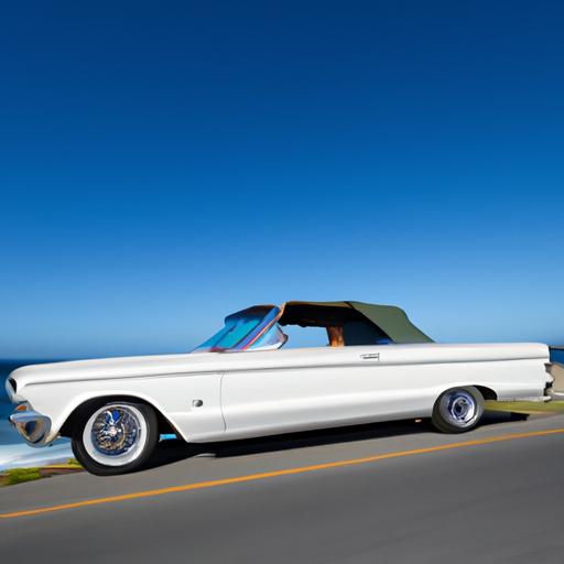 Pure sophistication in motion - a pristine white 1966 Ford Galaxie 500 Convertible